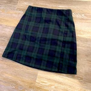 Plaid mini skirt